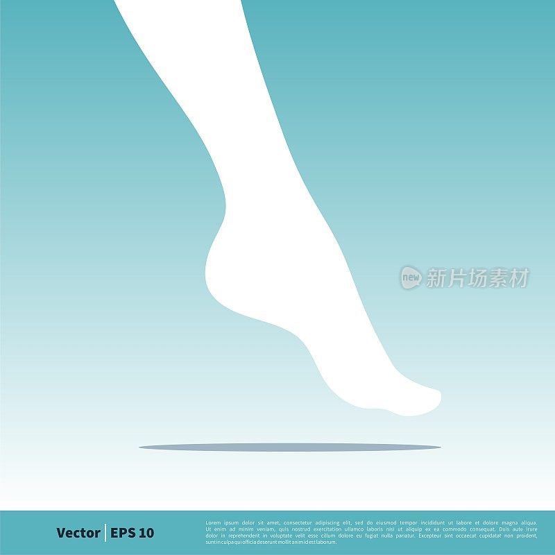 Women Leg Icon Vector Logo Template Illustration Design. Vector EPS 10.